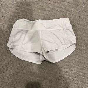 White Speed Up Shorts
